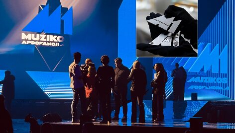 Sumai&scaron;tis M1 muzikos apdovanojimų repeticijų metu