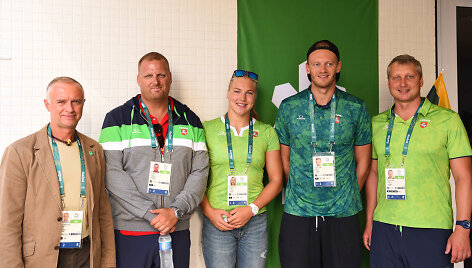 Rūta Meilutytė, Giedrius Titenis ir jų treneriai