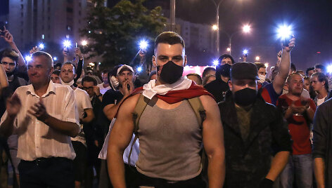 Protestuotojai Minske