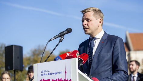Remigijus &Scaron;ima&scaron;ius pristatė savo sprendimą antrą kartą kandidatuoti į Vilniaus mero postą