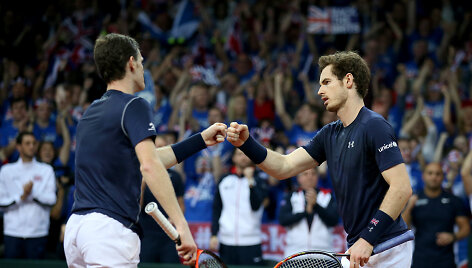Jamie ir Andy Murray