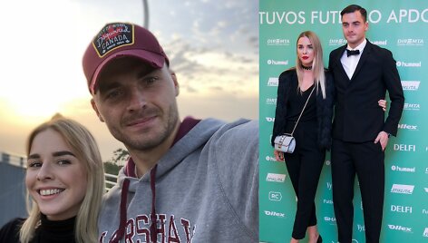 Ernestas &Scaron;etkus su žmona Beatriče
