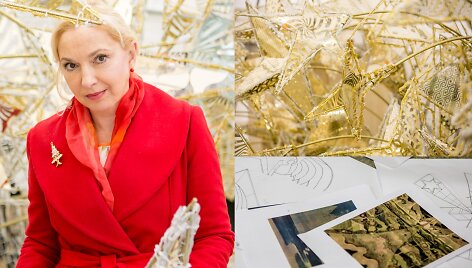 Jolanta &Scaron;midtienė ir Kauno kalėdinės eglės dekoracijos