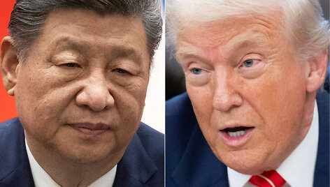 Xi Jinpingas ir Donaldas Trumpas / JESSICA LEE SAUL LOEB / AFP