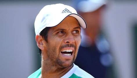 Kei Nishikoris prie&scaron; Fernando Verdasco