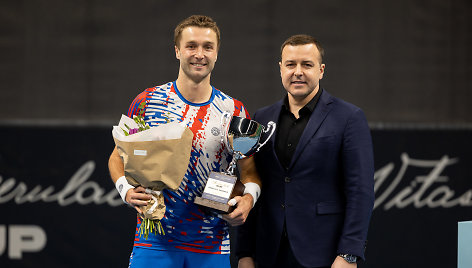 Čempionu tapęs Liamas Broady ir „SEB arenai“ vadovaujantis Ramūnas Grušas