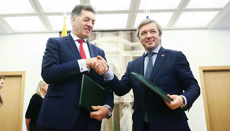 Algirdas Butkevičius ir Ramūnas Karbauskis