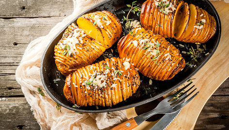 Hasselback Potatoes – švediškos bulvės