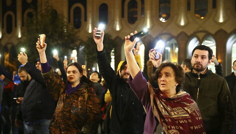 Protestai Sakartvele