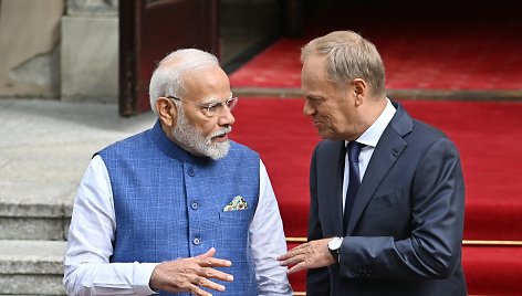 Narendra Modi ir Donaldas Tuskas