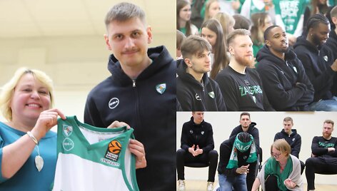 Žalgirio vizitas gimnazijoje