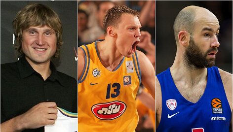 Arvydas Macijauskas, &Scaron;arūnas Jasikevičius, Vassilis Spanoulis