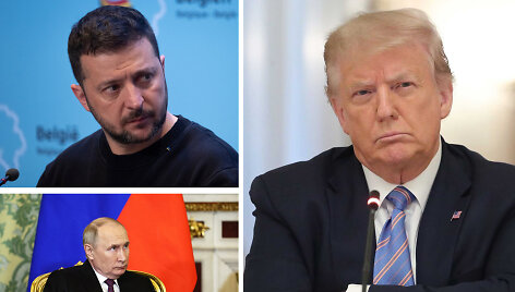 Volodymyras Zelenskis, Vladimiras Putinas, Donaldas Trumpas