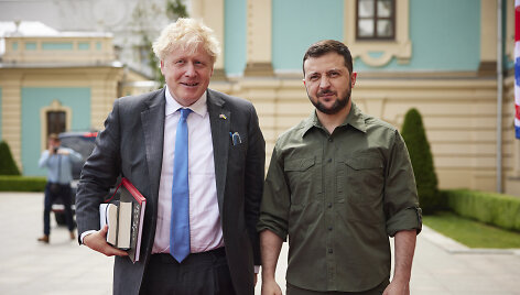 Borisas Johnsonas ir Volodymyras Zelenskis