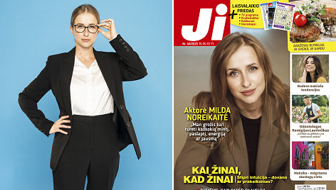 Milda Noreikaitė ir žurnalo JI Nr.40 / Tomo Juškaičio ir @menininkesandra nuotr.