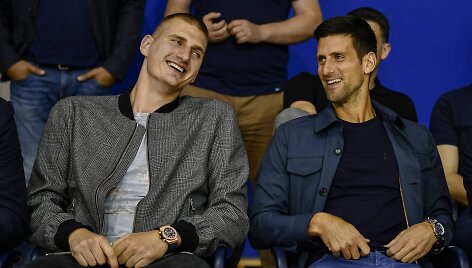 Nikola Jokičius ir Novakas Džokovičius