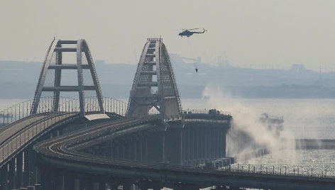 Krymo tiltas po sprogimo ir gaisro