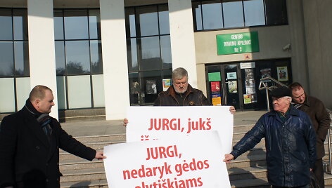 Nesankcionuoto piketo Alytuje organizatoriai.