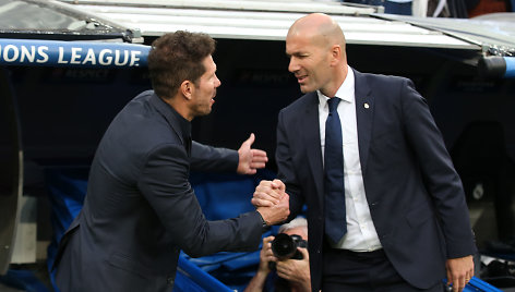 Diego Simeone ir Zinedine'as Zidane'as