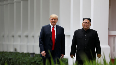 Kim Jong Unas ir Donaldas Trumpas