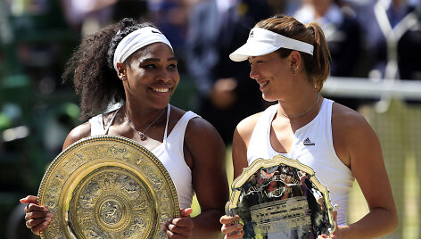 Serena Williams ir Garbine Muguruza