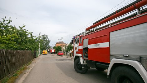 Erikas Ovčarenko/BNS nuotr. Ugniagesiai