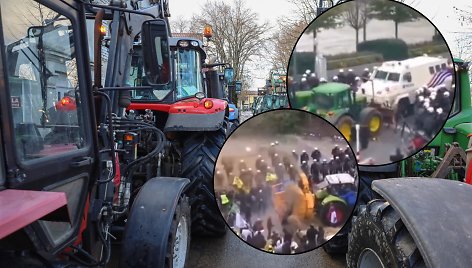 Ūkininkų protestai/15min koliažas