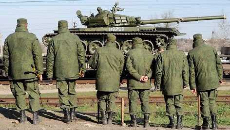 Rusų tankai Kryme