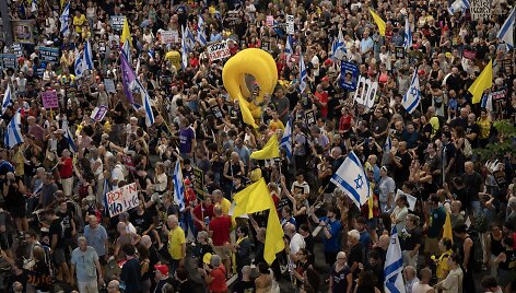 Protestas Tel Avive / Yael Guisky Abas / ZUMAPRESS.com
