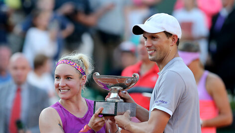 Bethanie Mattek-Sands ir Mike'as Bryanas
