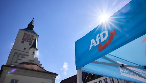 AfD Europos rinkimų kampanija Deggendorfe / Tobias C. Köhler / dpa/picture-alliance