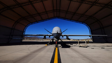 Bepilotis orlaivis &bdquo;MQ-9 Reaper&ldquo; angare