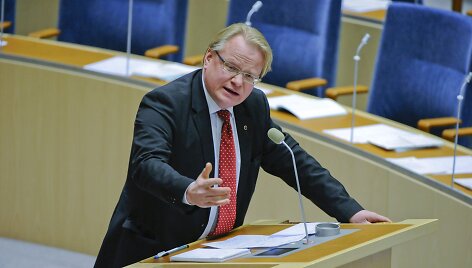 &Scaron;vedijos gynybos ministras Peteris Hultqvistas.