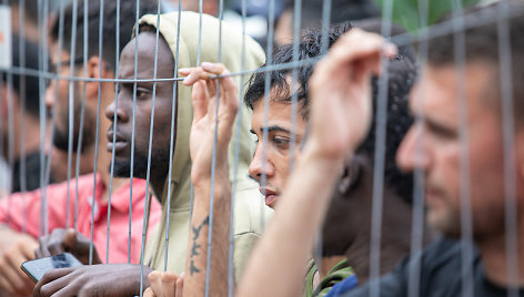 Migrantų kasdienybė Rūdninkų poligone