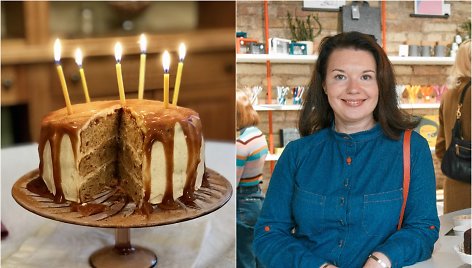 Renata Ničajienė ir jos keptas tortas