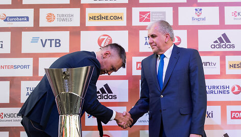 &Scaron;arūnas Jasikevičius ir Željko Obradovičius