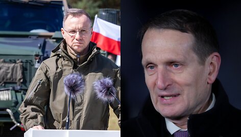 Andrzejus Duda ir Sergejus Nary&scaron;kinas