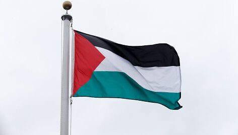 Palestinos vėliavos pakėlimo ceremonija