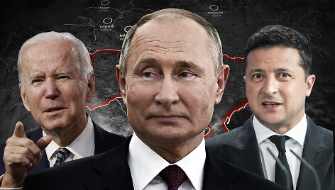 Joe Bidenas, Vladimiras Putinas ir Volodymyras Zelenskis