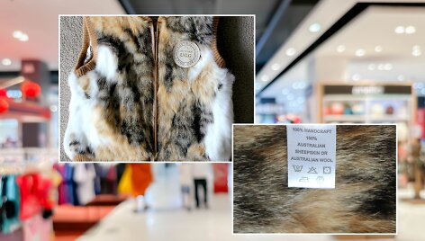 Prekybos centre rasti rūbai i&scaron; kačių kailio