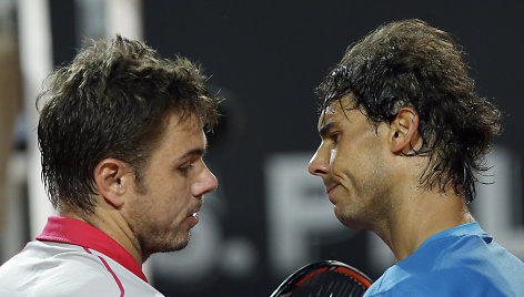 Stanas Wawrinka ir Rafaelis Nadalis