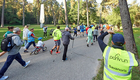 &bdquo;Parkrun Vingis&ldquo; renginio akimirka