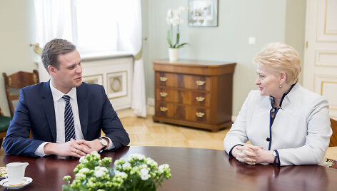 Dalia Grybauskaitė ir Gabrielius Landsbergis