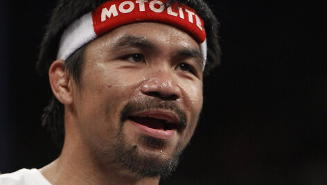 Floydas Mayweatheris prie&scaron; Manny Pacquiao