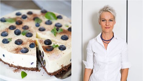 Nida Degutienė ir jos gamintas tortas