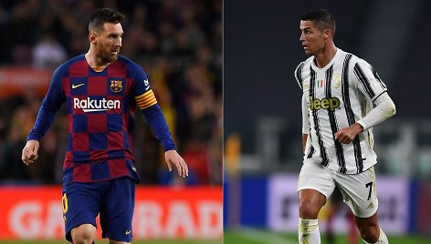 Lionelis Messi ir Cristiano Ronaldo