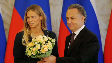 Julija Jefimova ir Vitalijus Mutko