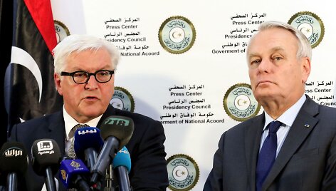 Frankas-Walteris Steinmeieris ir Jeanas-Marcas Ayrault Libijoje