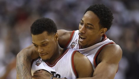 Kyle'as Lowry ir DeMaras DeRozanas