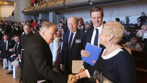 Vytautas Landsbergis ir Irena Degutienė
